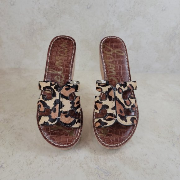 SAM EDELMAN regis sandals brown Sz 6.5 - Picture 4 of 8